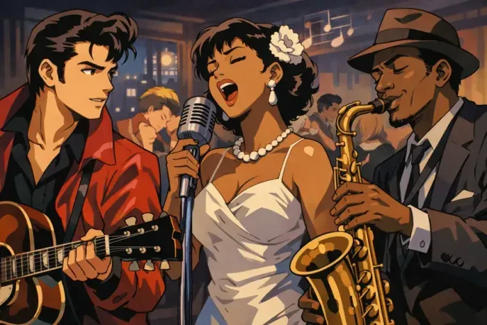 Cover image for The 1950s: Rock 'n' Roll, R&B, Jazz, and the Sound of Change