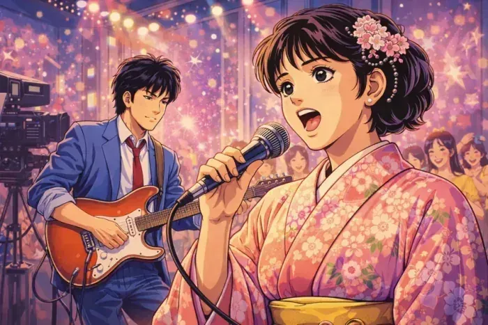 During the 1950s and 1960s, Japan developed a broad category of commercial song later recognized as one of J-Pop's main ancestors: kayokyoku .