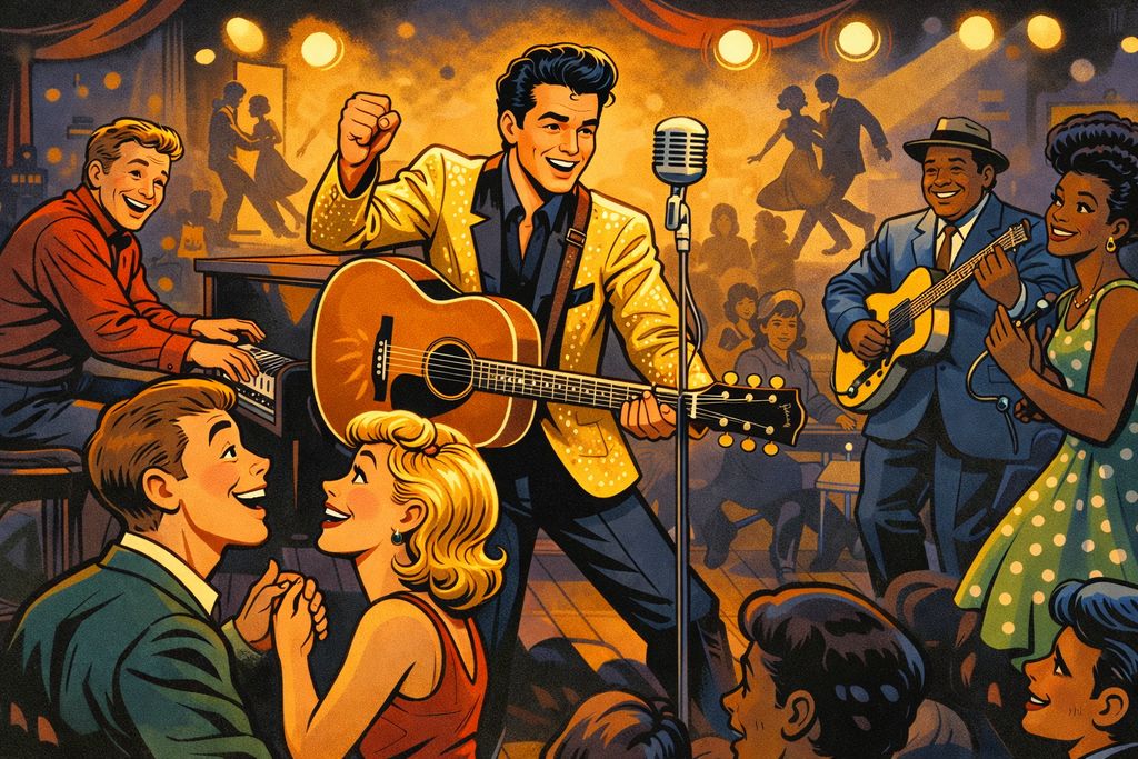 Portrait of Elvis Presley