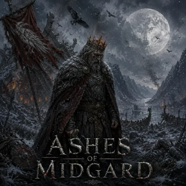 Cover art for the album Ashes of Midgard