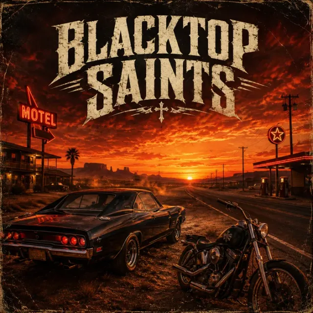 Cover art for the album Blacktop Saints