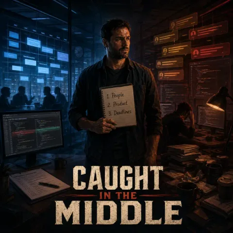 Cover art for the album Caught in the Middle