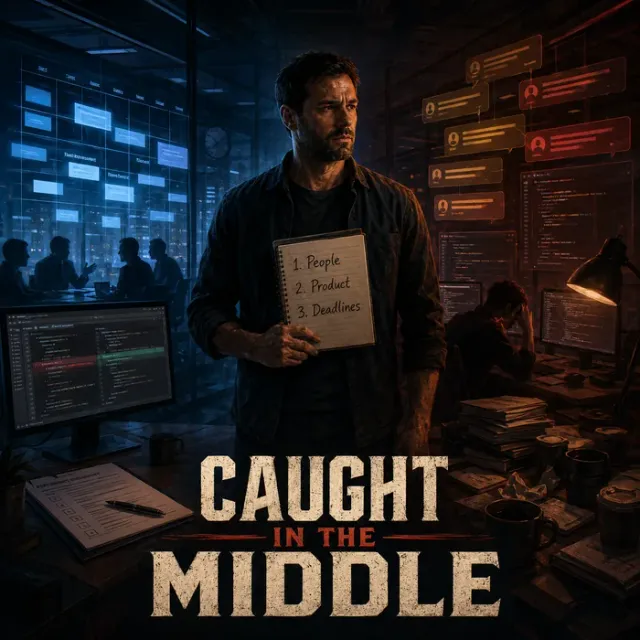 Cover art for the album Caught in the Middle