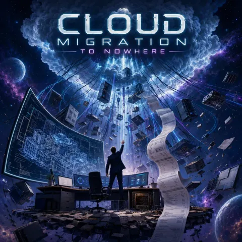 Cover art for the album Cloud Migration to Nowhere