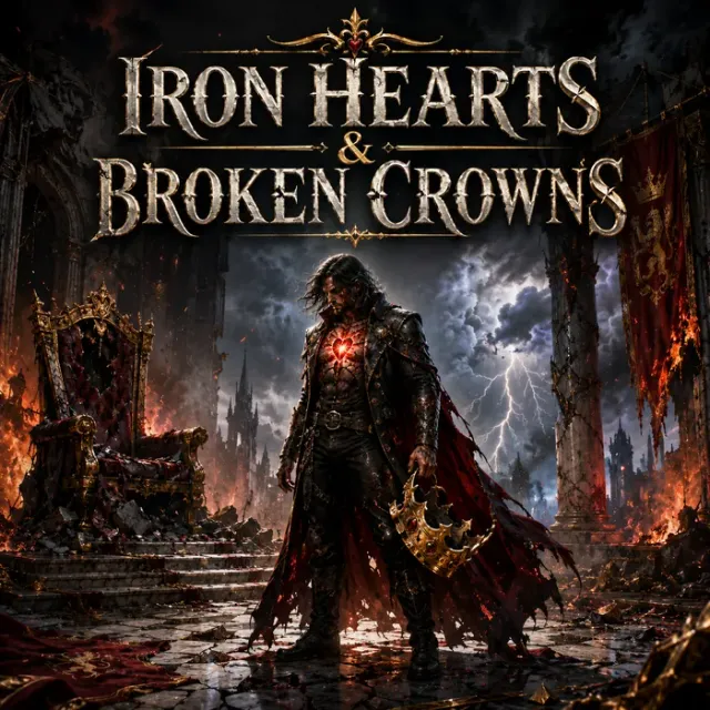 Cover art for the album Iron Hearts & Broken Crowns