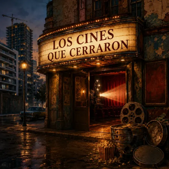 Cover art for the album Los Cines Que Cerraron