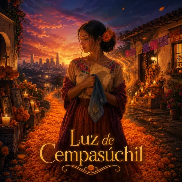 Cover art for the album Luz de Cempasúchil
