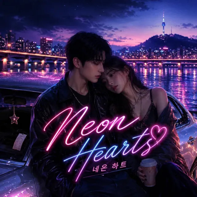 Cover art for the album Neon Hearts