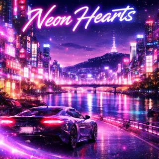 Cover art for the album Neon Hearts