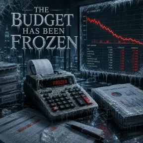 Cover art for the album The Budget Has Been Frozen