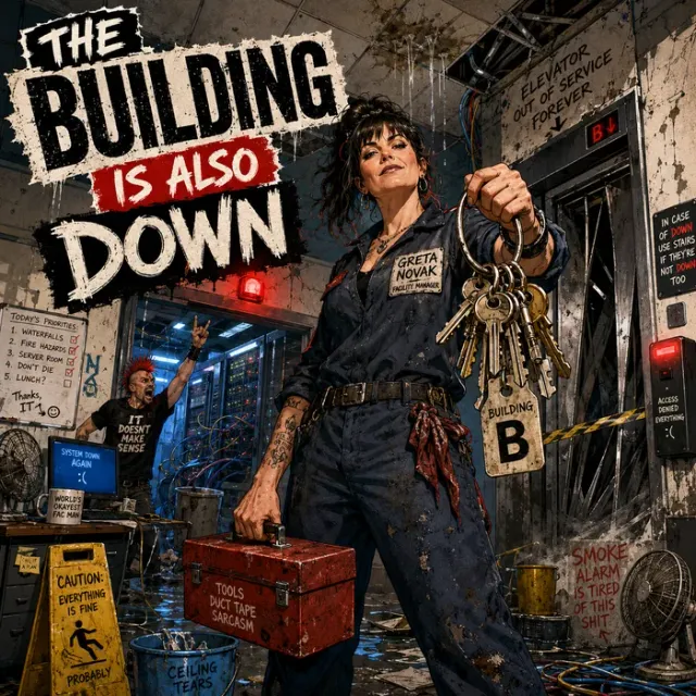 Cover art for the album The Building Is Also Down