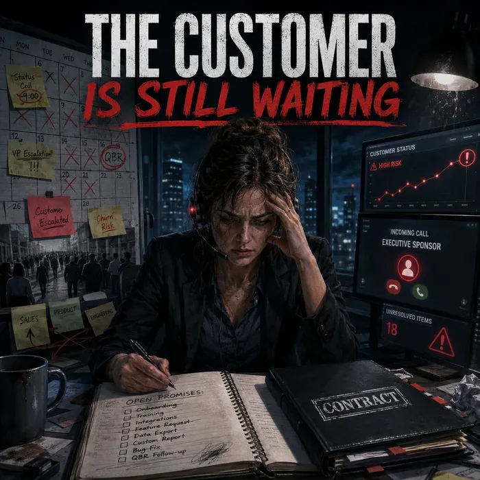 Cover art for the album The Customer Is Still Waiting