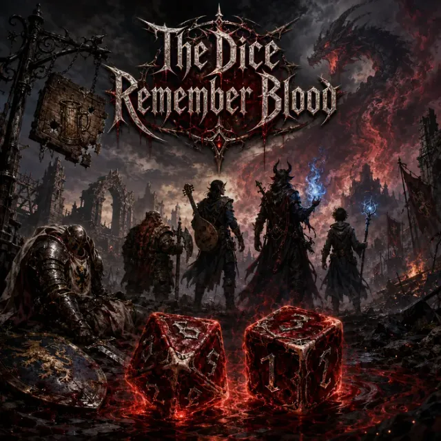 Cover art for the album The Dice Remember Blood