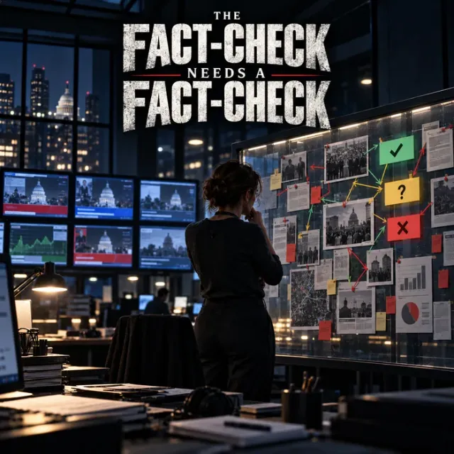 Cover art for the album The Fact-Check Needs a Fact-Check