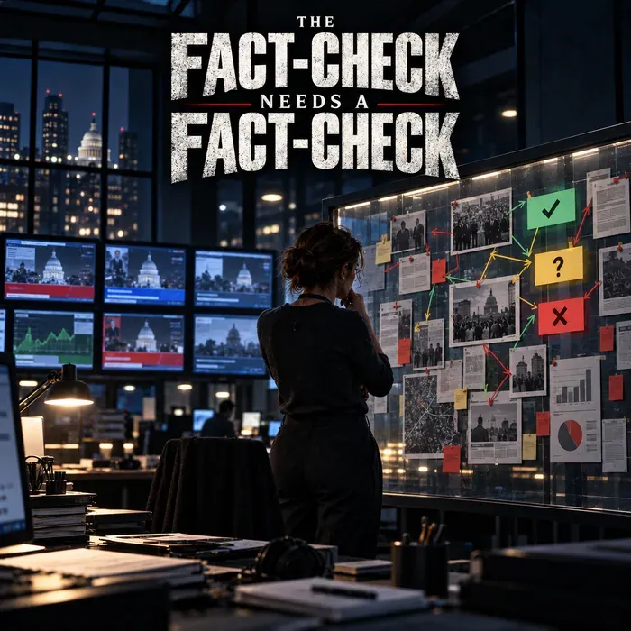 Cover art for the album The Fact-Check Needs a Fact-Check