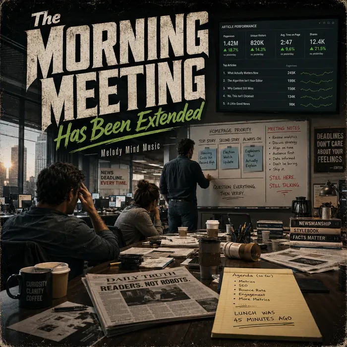 Cover art for the album The Morning Meeting Has Been Extended