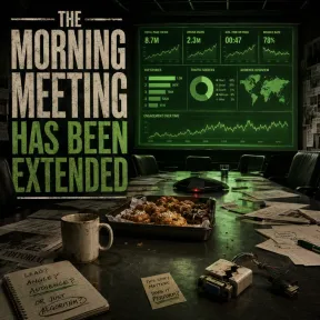 Cover art for the album The Morning Meeting Has Been Extended