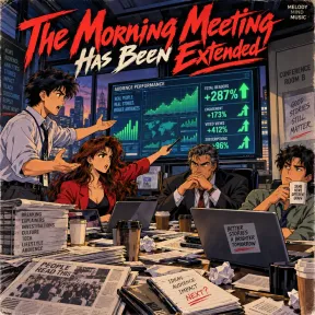 Cover art for the album The Morning Meeting Has Been Extended