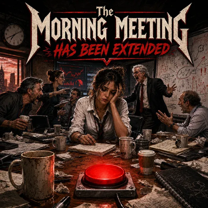 Cover art for the album The Morning Meeting Has Been Extended