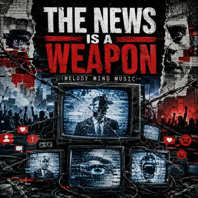Cover art for the album The News Is a Weapon