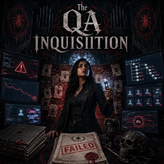 Cover art for the album The QA Inquisition