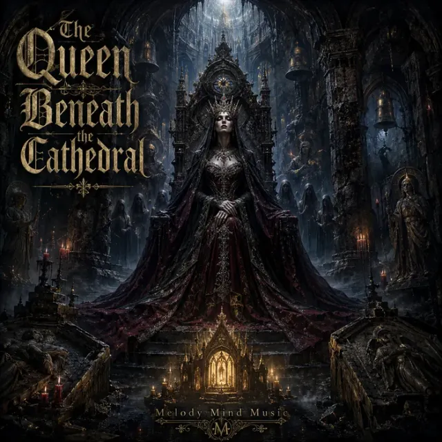 Cover art for the album The Queen Beneath the Cathedral