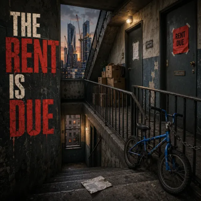Cover art for the album The Rent Is Due