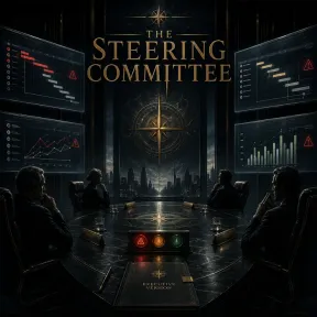 Cover art for the album The Steering Committee