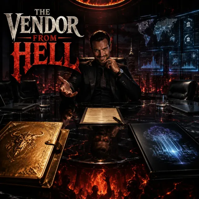 Cover art for the album The Vendor from Hell