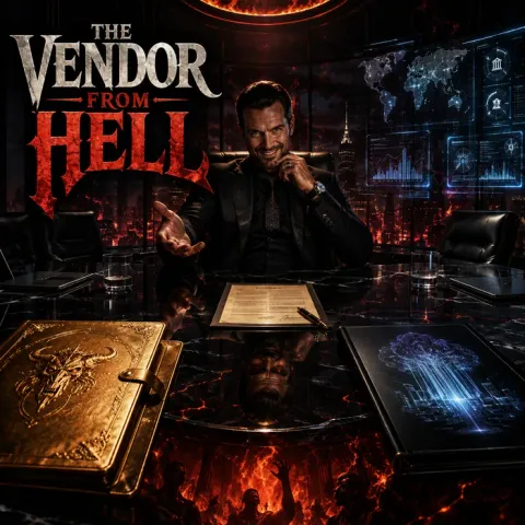 Cover art for the album The Vendor from Hell