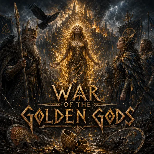 Cover art for the album War of the Golden Gods