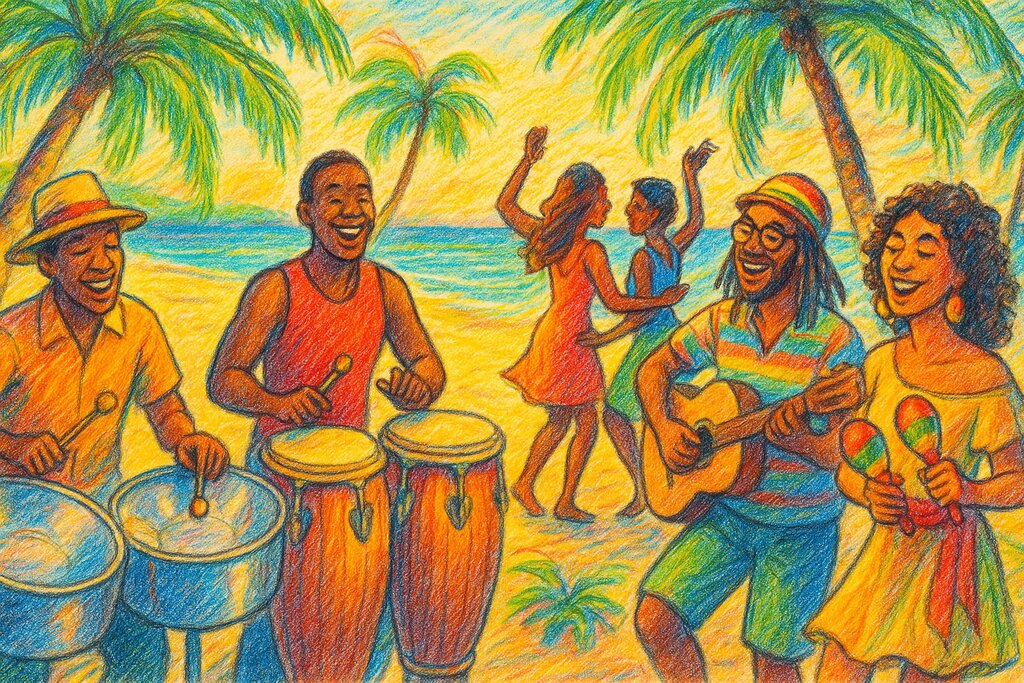 Cover image for Entdecke die Magie der Caribbean Music – Unvergessliche Rhythmen und tropische Klangwelten