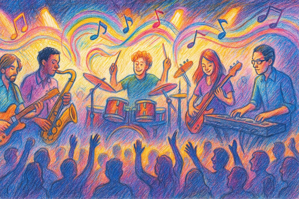 Cover image for Grenzenloser Jazz Fusion Kosmos – Entdecke rhythmische Innovationen und unvergessliche Klanglandschaften