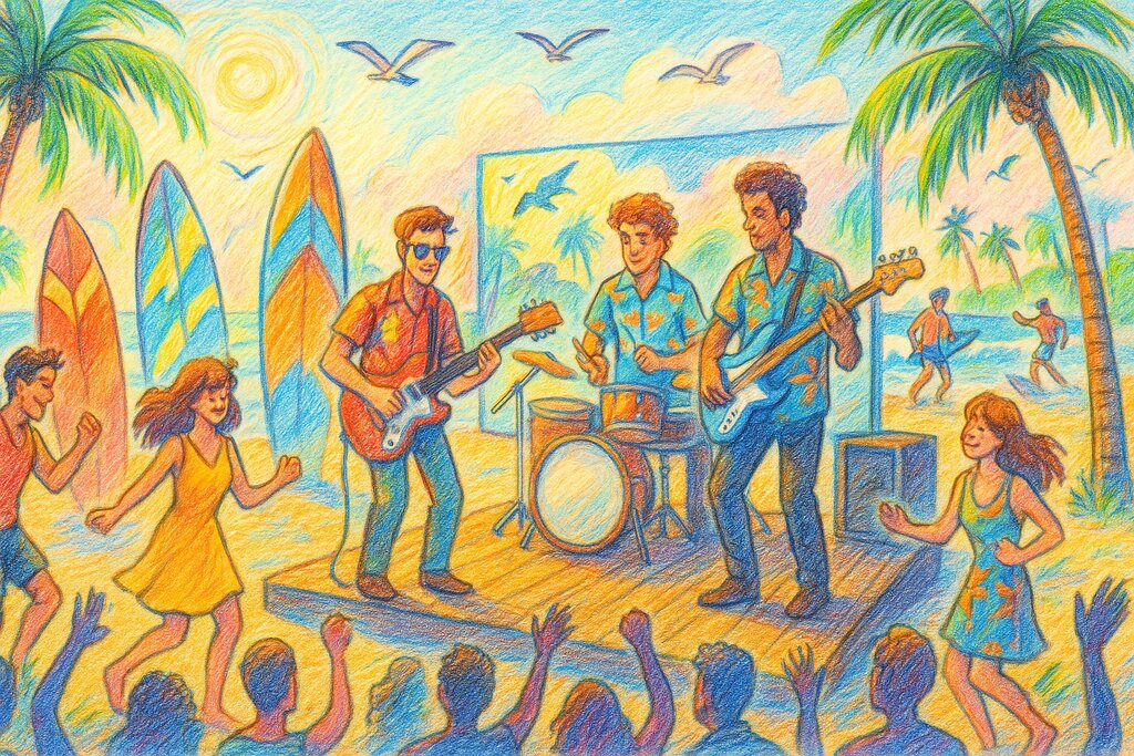 Cover image for Grenzenloser Surf Rock – Die unvergessliche Klangwelle von Rhythmus und Performance erleben