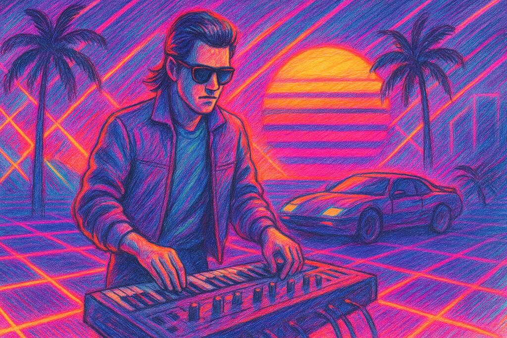 Cover image for Faszination Synthwave – Entdecke pulsierende Retro-Soundwelten voll Nostalgie und Innovation
