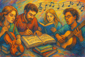 Music knowledge illustration